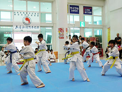 真正会 熊本支部正道会館ジュニア空手初級 記念演武会