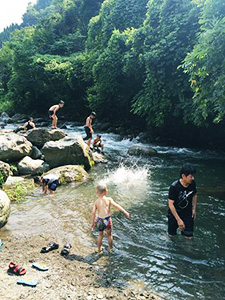 真正会 熊本支部少年部夏合宿（山都町清流館）