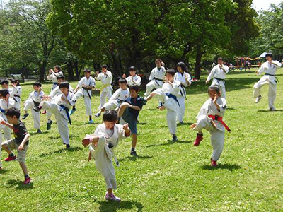 真正会 熊本支部青空教室　合同稽古