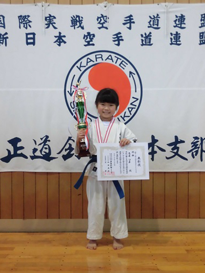 真正会 熊本支部第15回正道会館熊本県ジュニア空手道交流大会組手競技 小学３・４年生女子チャレンジクラス