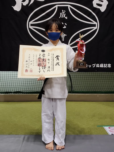 小学３年女子の部　３位　竹下 凛