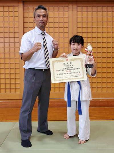 小学4年女子32kg以上　優勝　長木結愛