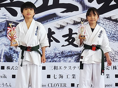 基本三種 緑帯 優勝 竹下英希 準優勝 岩下絢香